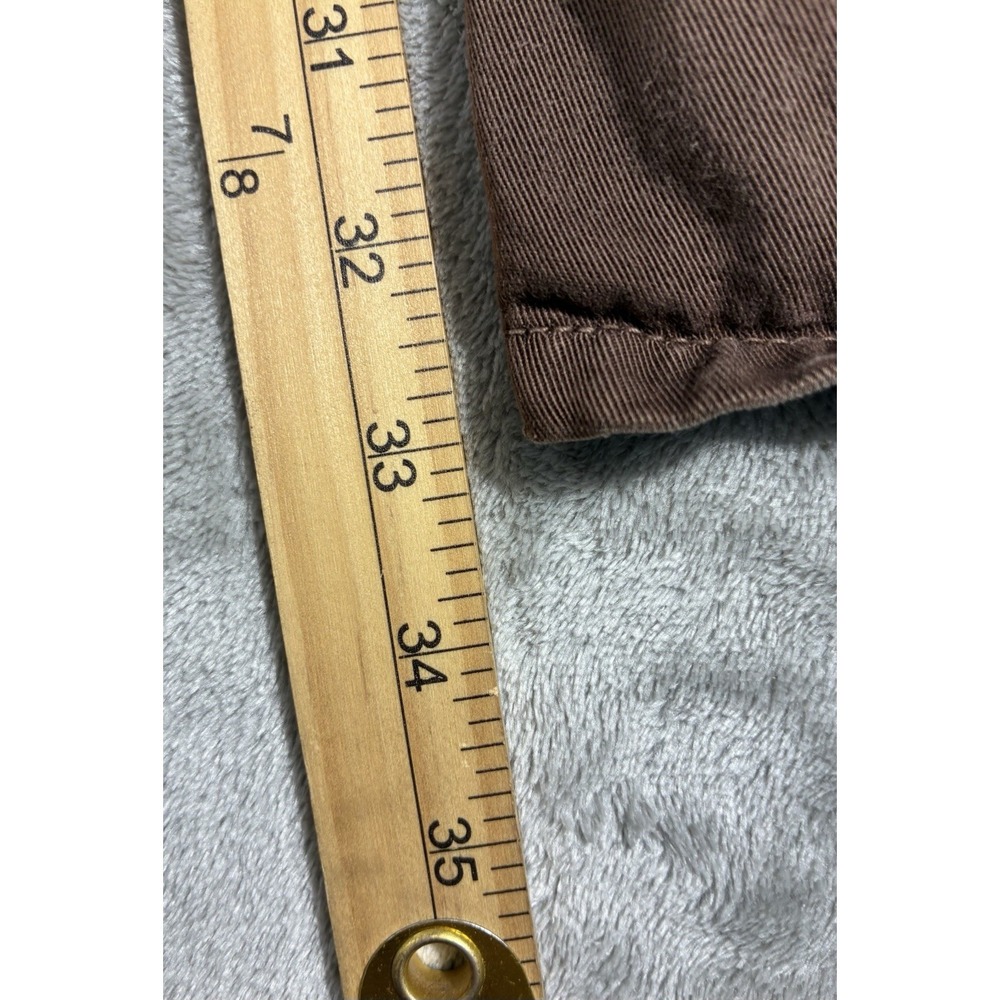 VTG Pulp‎ Pants Womens Sz 12 brown 100% Junlon Made In USA Polynosic - Picture 14 of 15
